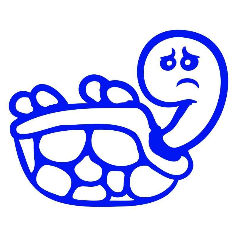 Turtle tipped over on its back lying sad