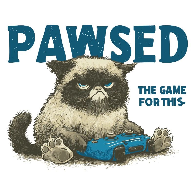PAWSED the game Cat with Controller
