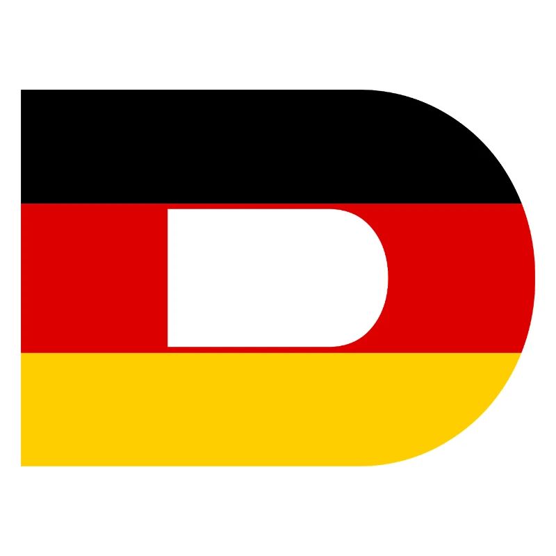 D - Style du drapeau allemand