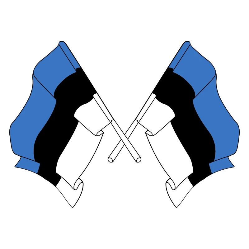 Deux drapeaux Estonie
