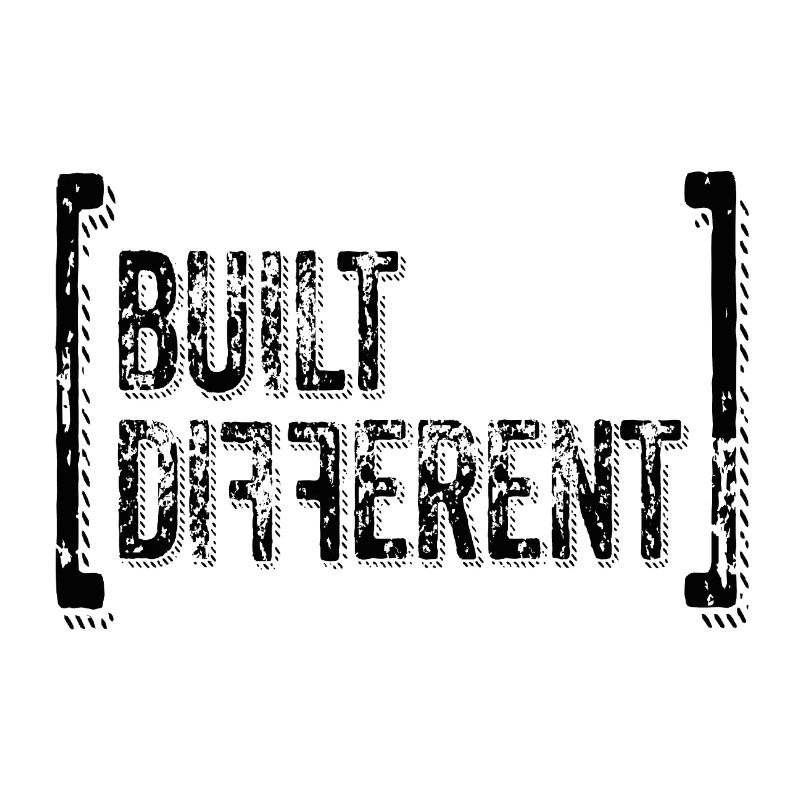 Built Different – Trend Statement Typo Saying