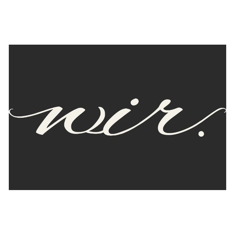 we. – modern love statement shirt