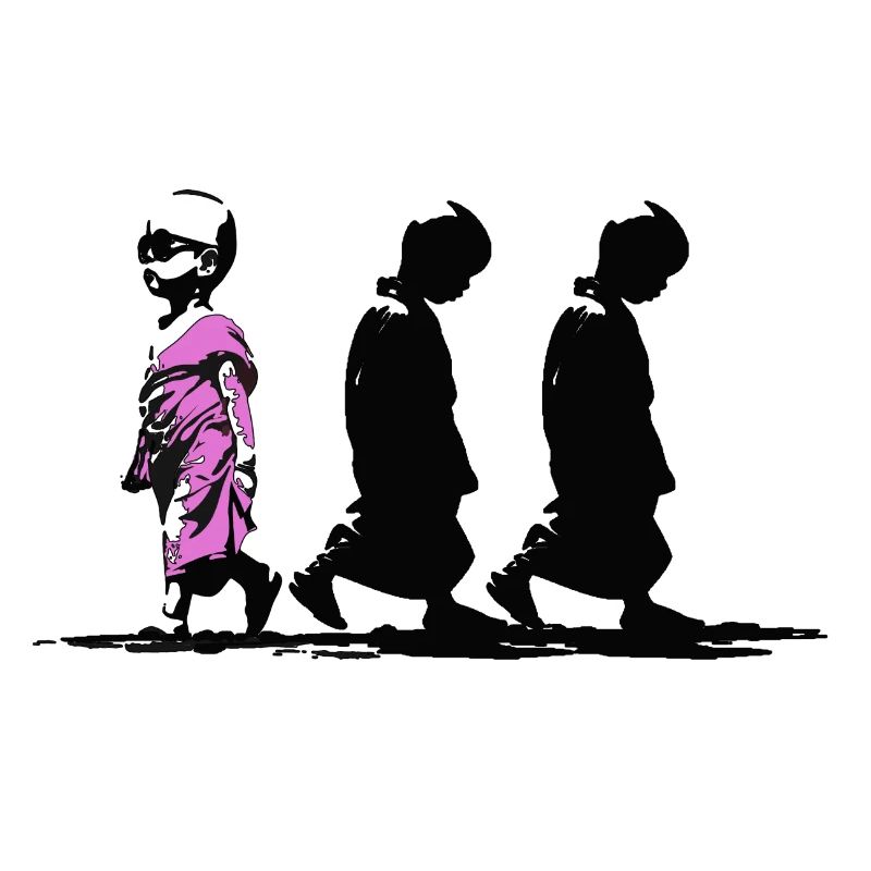 Neonpfad der Stille, sei anders