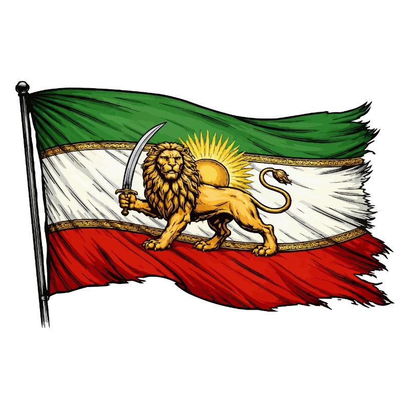 Drapeau de la Perse et de l’Iran