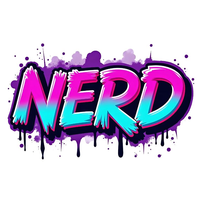 Nerd Néon Graffiti Étincelant