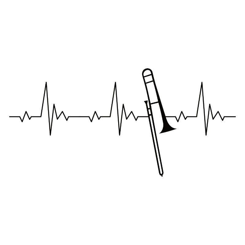 Trombone heartbeat frequency pulse ECG