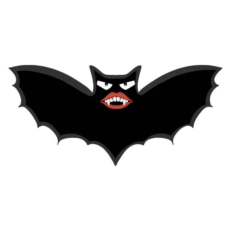 Gothic Vampire bat with huge lips