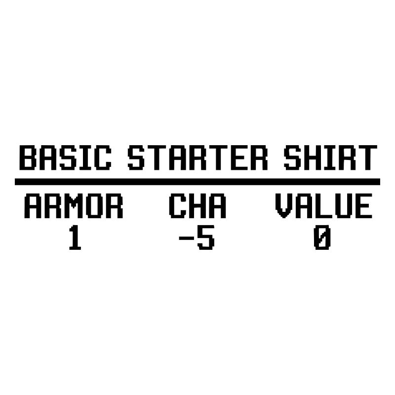  Funny RPG Basic Starter Shirt Stat Block Video