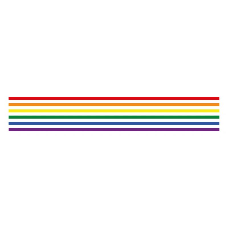 Drapeau arc-en-ciel (rayures, minimaliste)