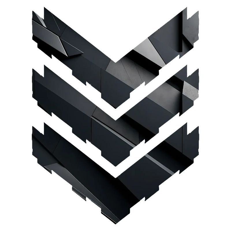 Abstract Black Geometric Pattern