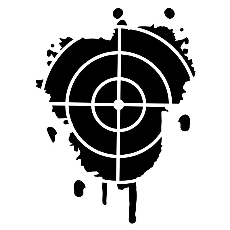 Une cible comme un graffiti
