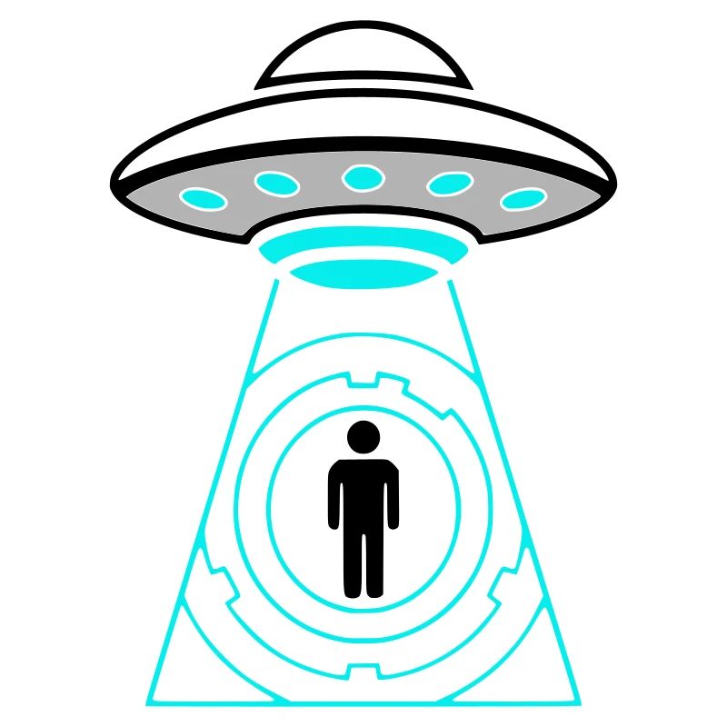 UFO Abduction Beam Me Up Vector