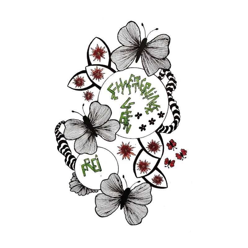 Cercle de Fleurs Papillon