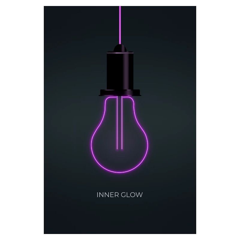 Affiche de l’ampoule néon Inner Glow