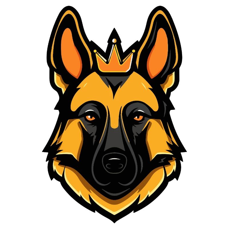 Schäferhund Hund Krone