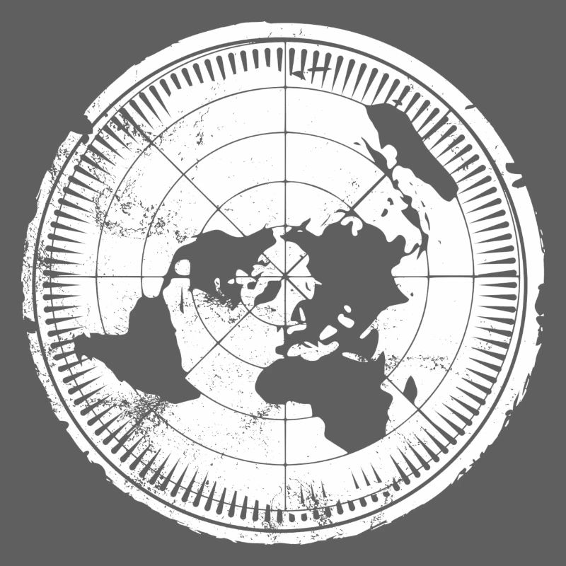 Flache Erde Karte - Flat Earth Map