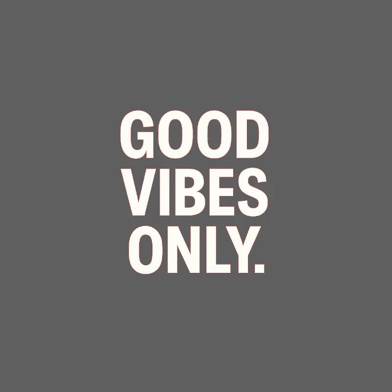 Gute Vibes Only - Neon Kontrast