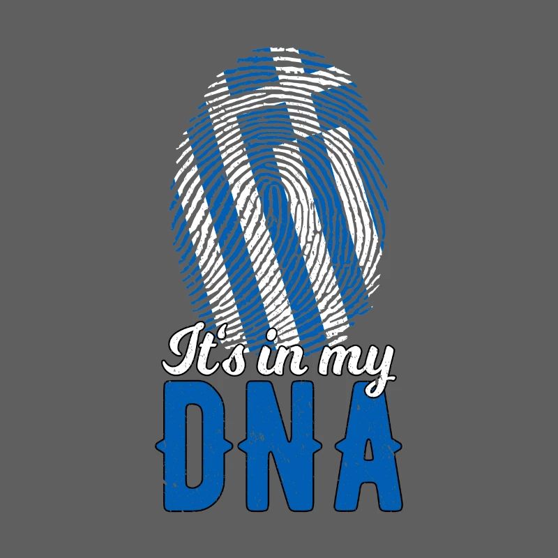 Grèce ADN Drapeau grec Empreinte digitale