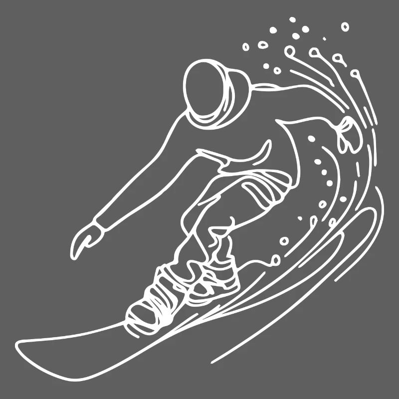 Snowboarder Drawing