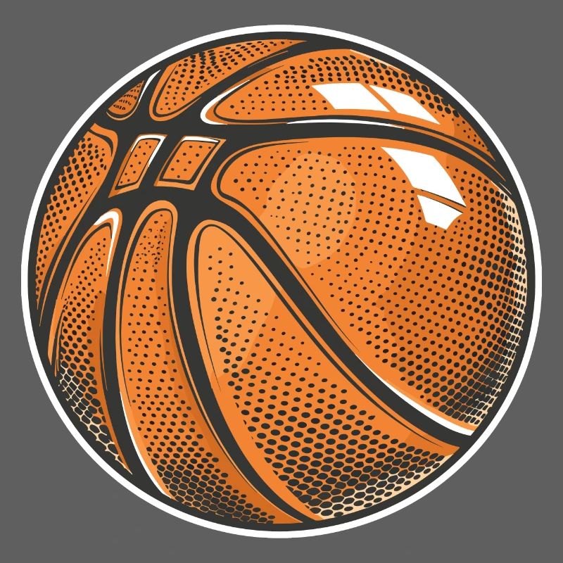 Graphique de ballon de basket-ball