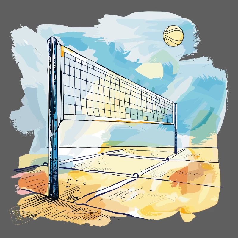 Terrain de volley-ball