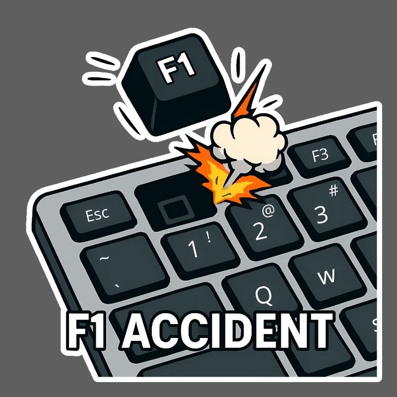 F1 accident - funny pun