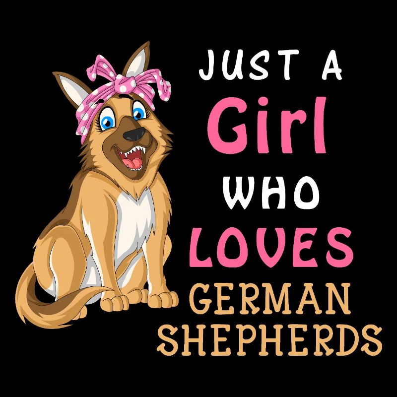 Mädchen liebt Deutschen Schäferhund
