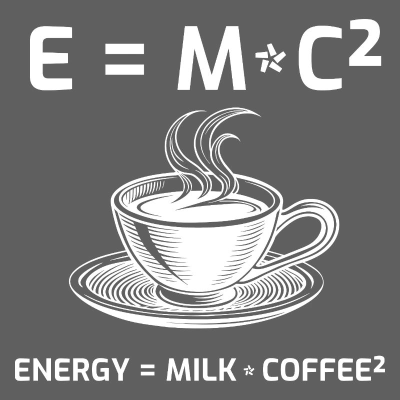 Kaffeetrinker Kaffeeformel E=MC2