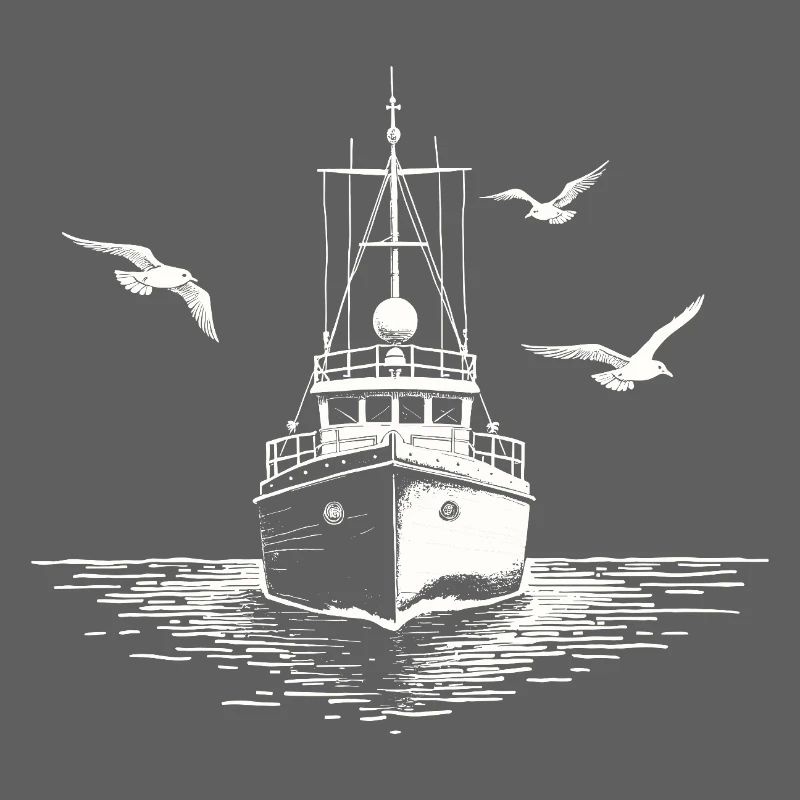 Cutter de pêche Chalutier Pêche Mer