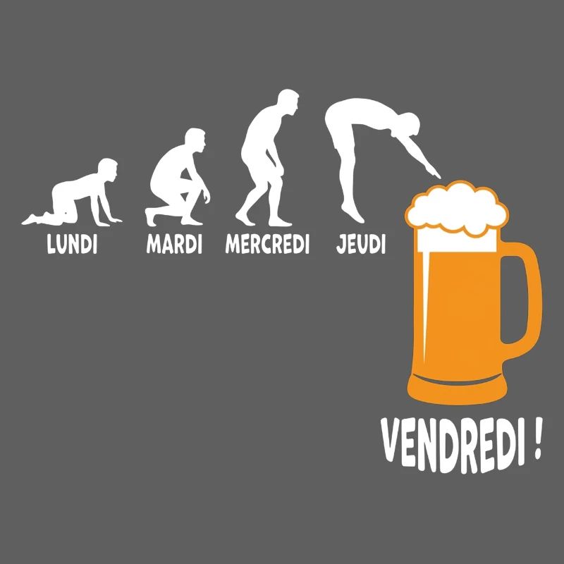Work week around Friday beer