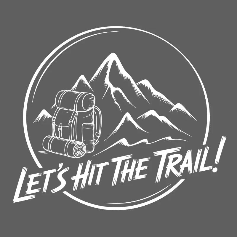 Mountain Trail Adventure Backpack Motif