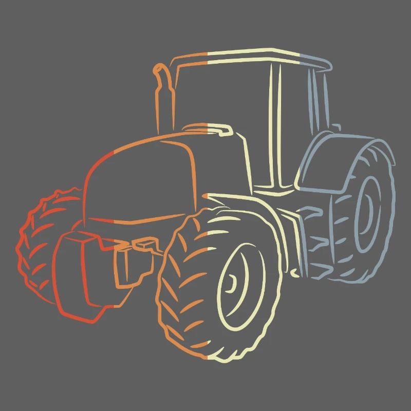 Retro Tractor Sketch