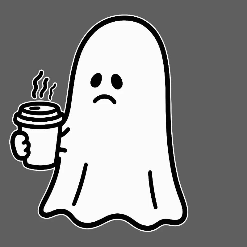 Geist Kaffee Halloween Süßes oder Saures