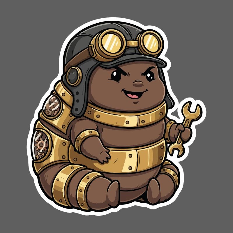 Steampunk Engineer Engineer Brass Crawler