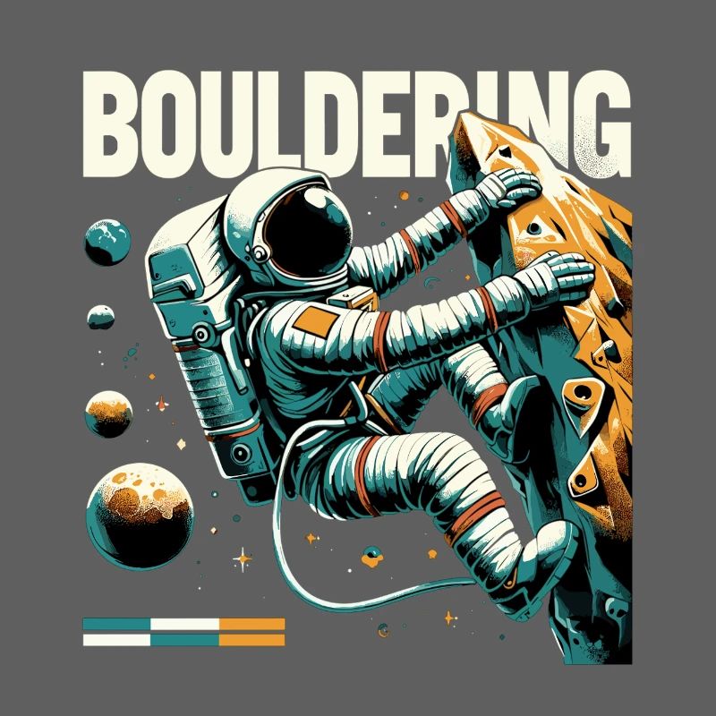 Bloc d’astronaute – Escalade dans l’espace Design