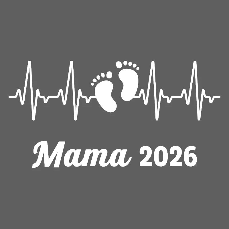 Mama 2026 Loading Werdender Mutter Herzschlag