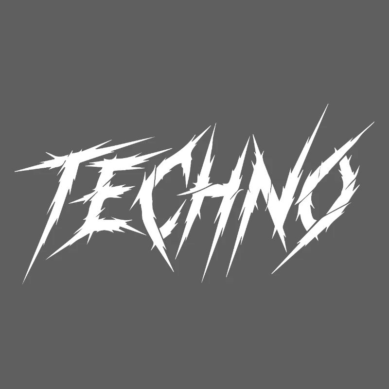 Graphique de police à griffes techno