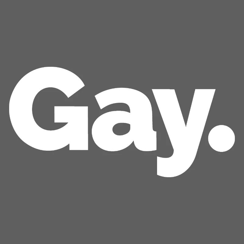 Gay. Pride Bold Typographic
