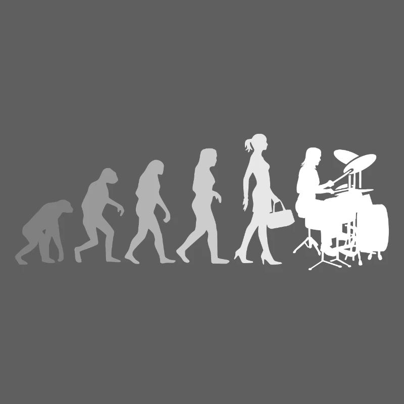 Evolution Schlagzeugerin Percussion Drummer