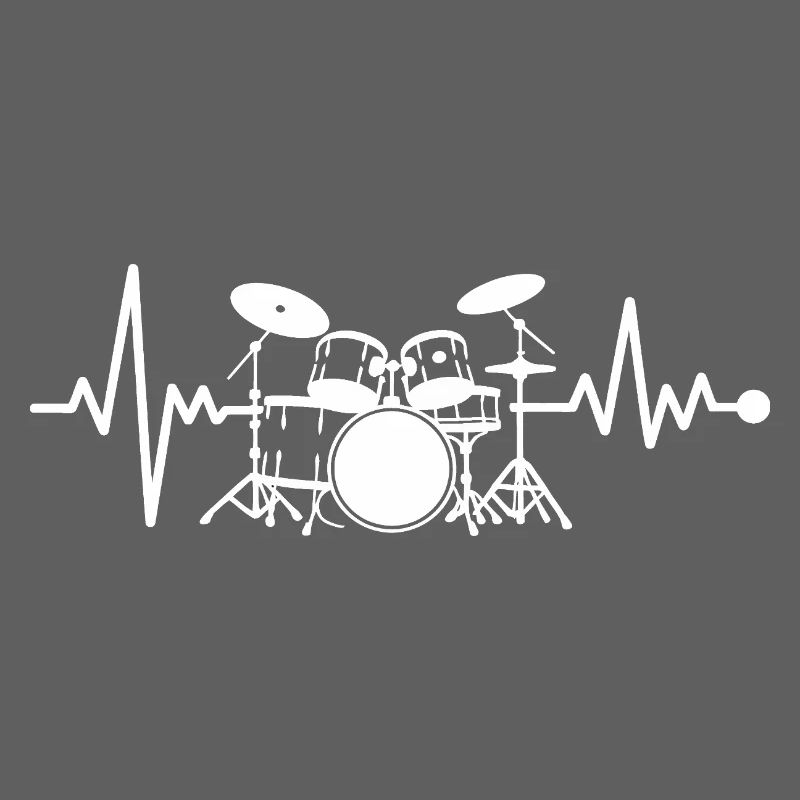 Herzschlag Drumset Kunst