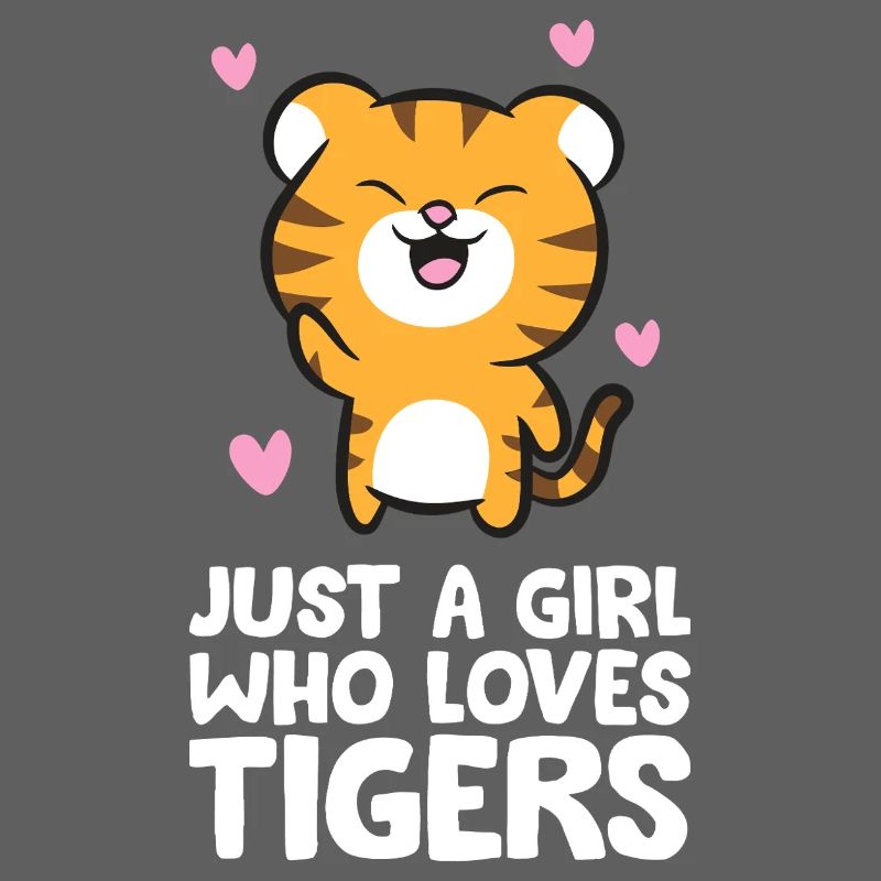 Nur ein Mädchen, das Tiger liebt