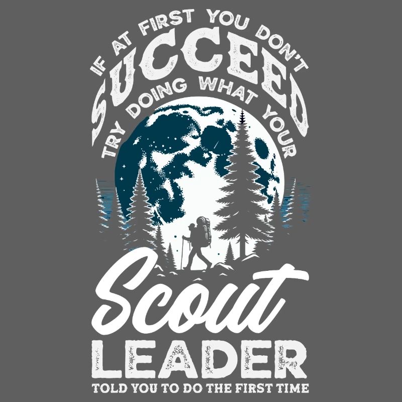 Chef d’escouade de scoutisme au camp forestier