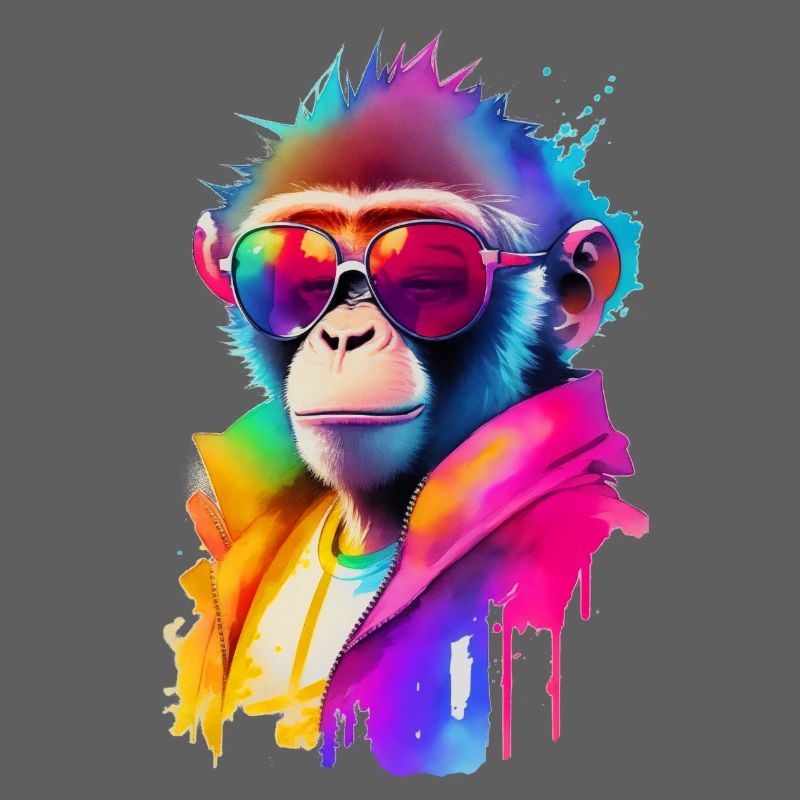 Monkey with sunglasses