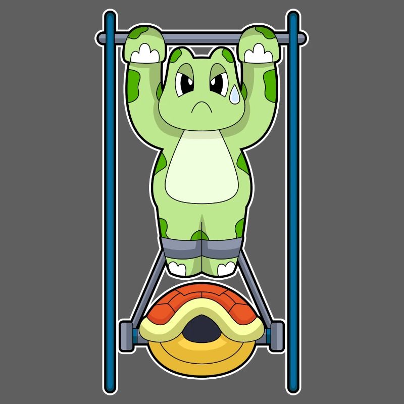 Turtle Bodybuilder Pull-ups Bodybuilding