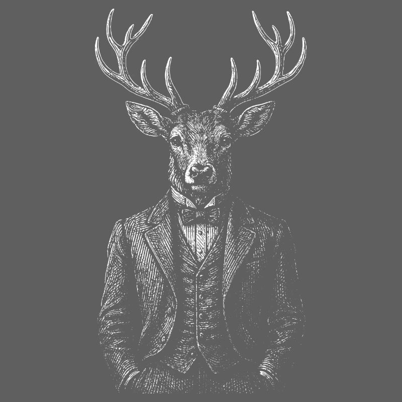 Dapper Deer in a Tailored Suit