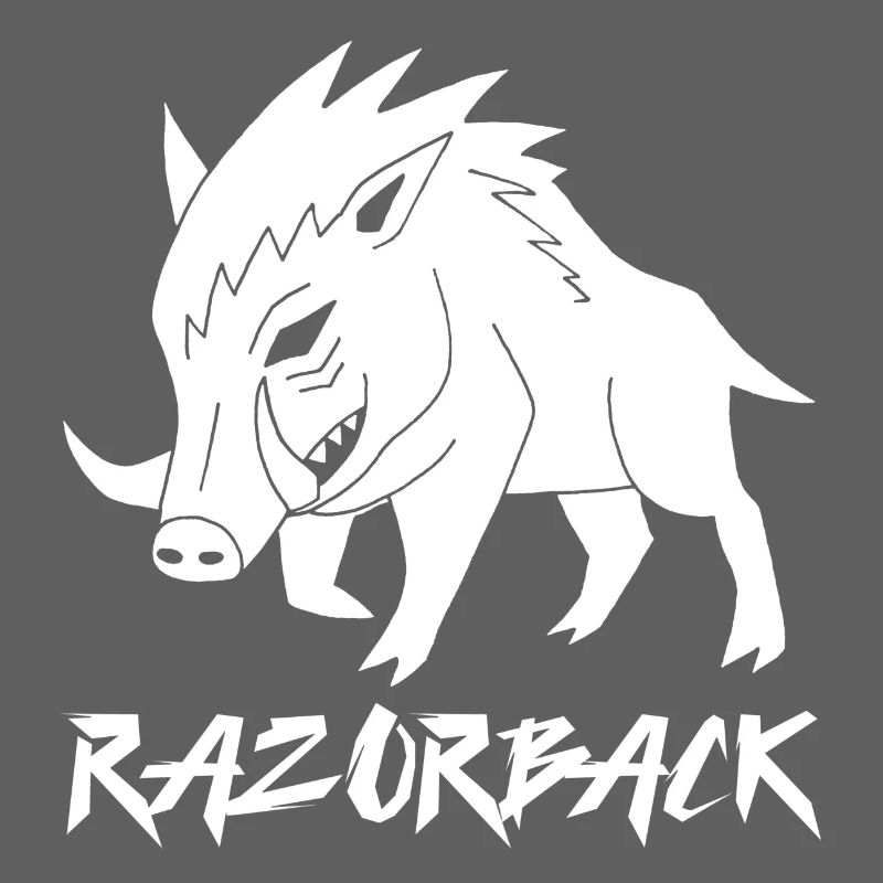 Razorback white boar