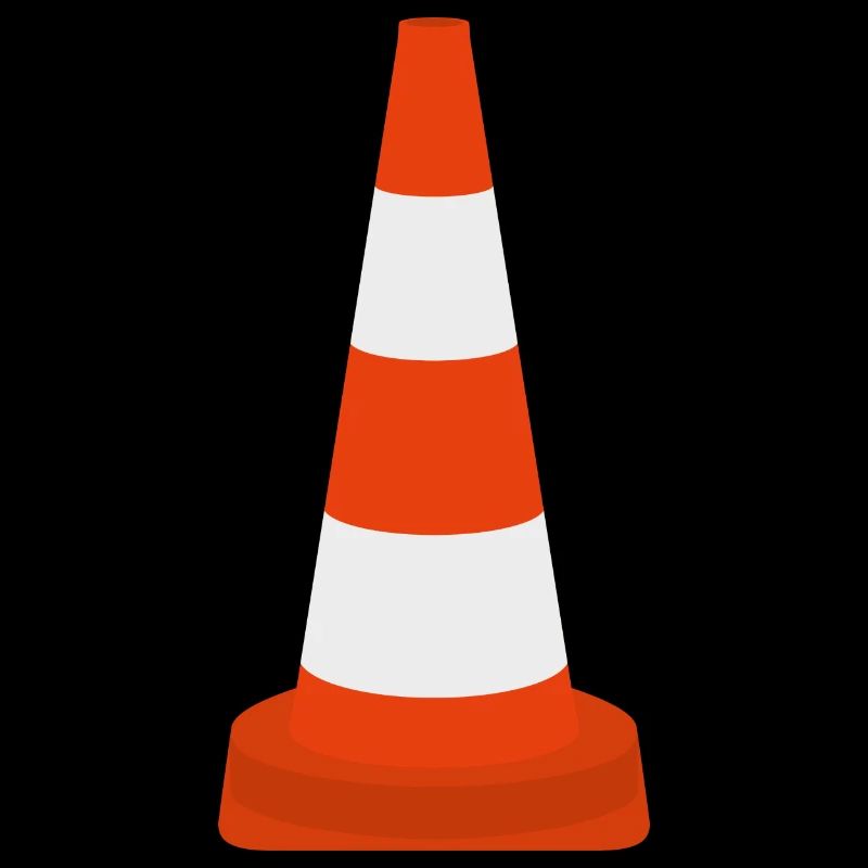 Cône de cône de trafic de pylônes Cône d’avertissement Cône icône de cône