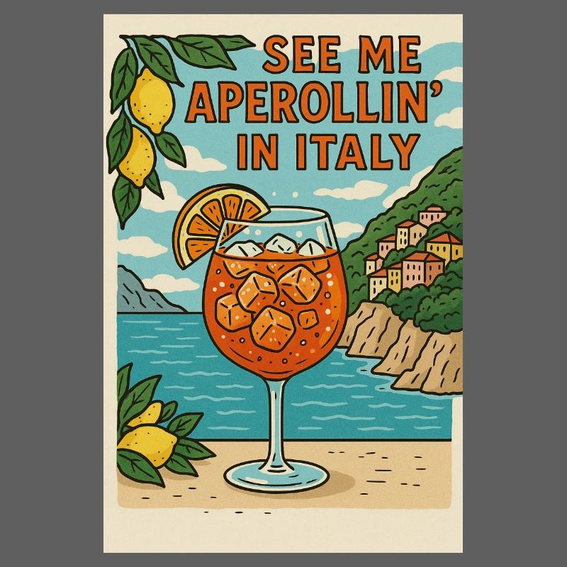 Conception de dessin animé Spritz italien