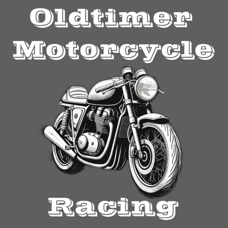Oldtimer Motorcycle Racing blanc