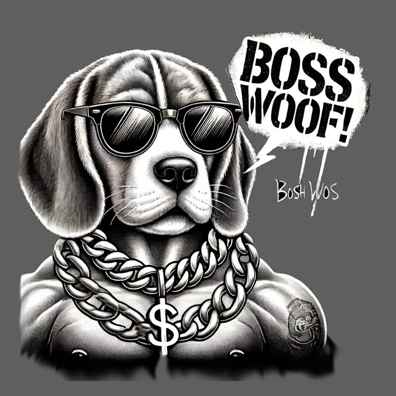 Chien Collier en Or Bosswoof